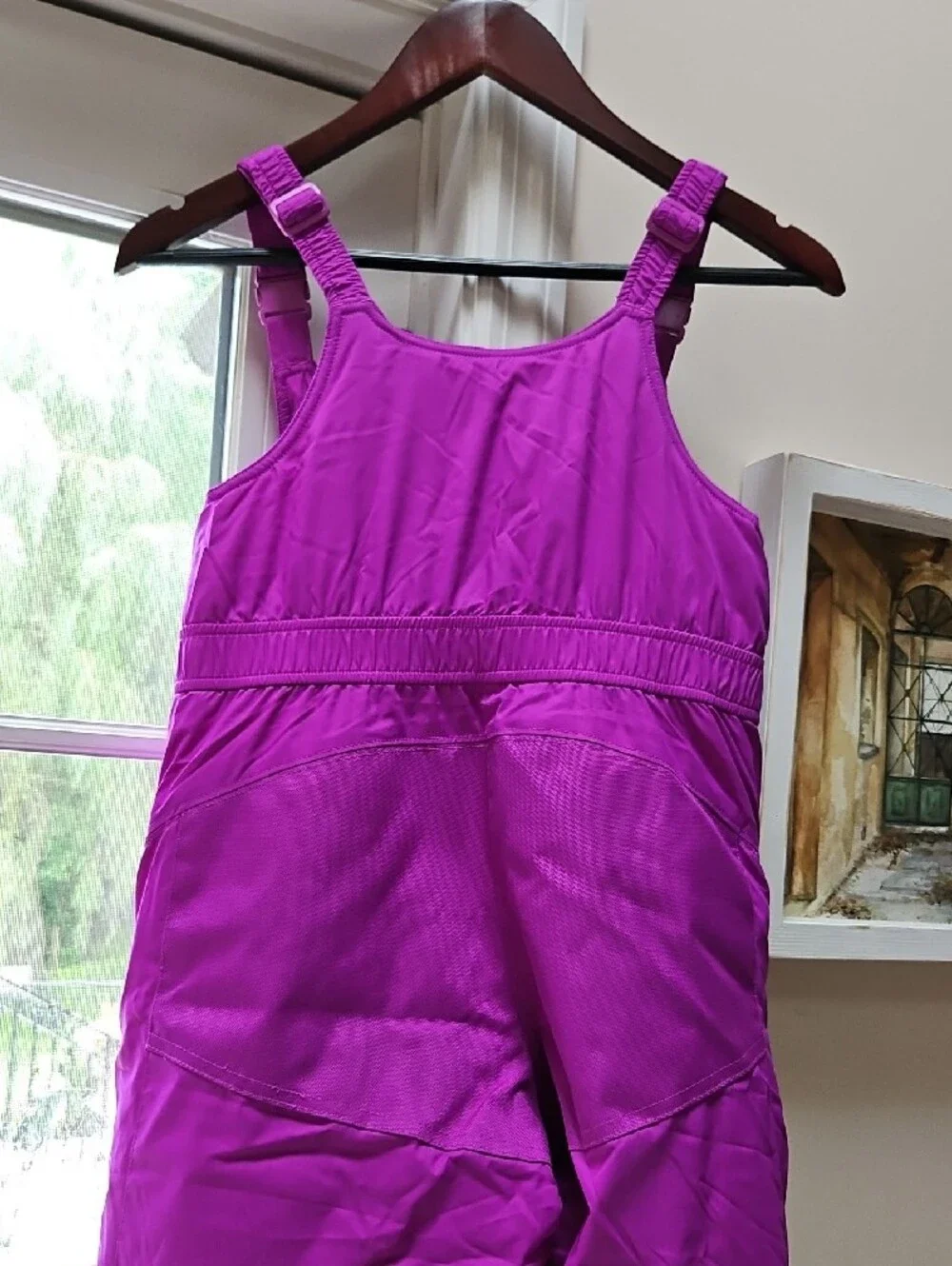 Girls' Insulated Magenta Snow Bib Pants - Adjustable Straps LL Bean